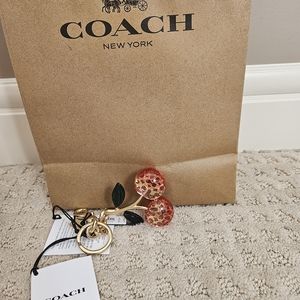 BNWT Coach Cherries Bag Charm